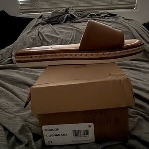 Steve Madden Cognac Slide Sandals